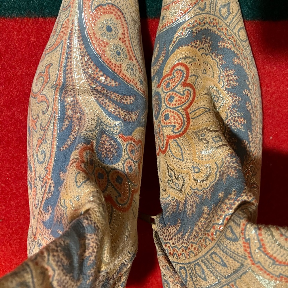 Paisley Patterned Boots-Emma Hope